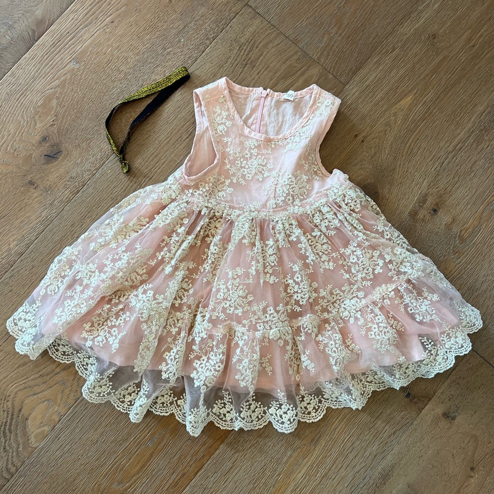 ⚡️Vintage Blush Lace Dress